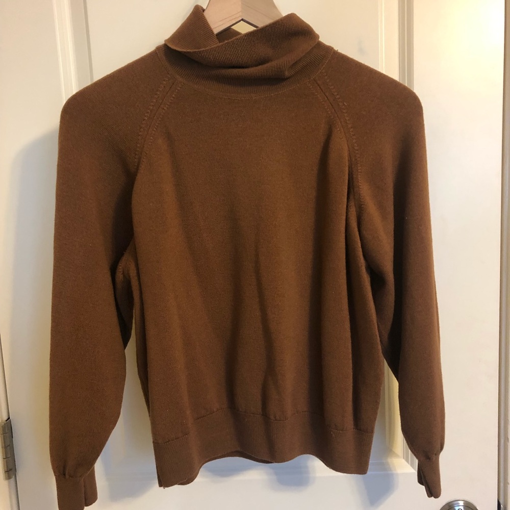 Merino Wool Cowl-Neck Sweater
